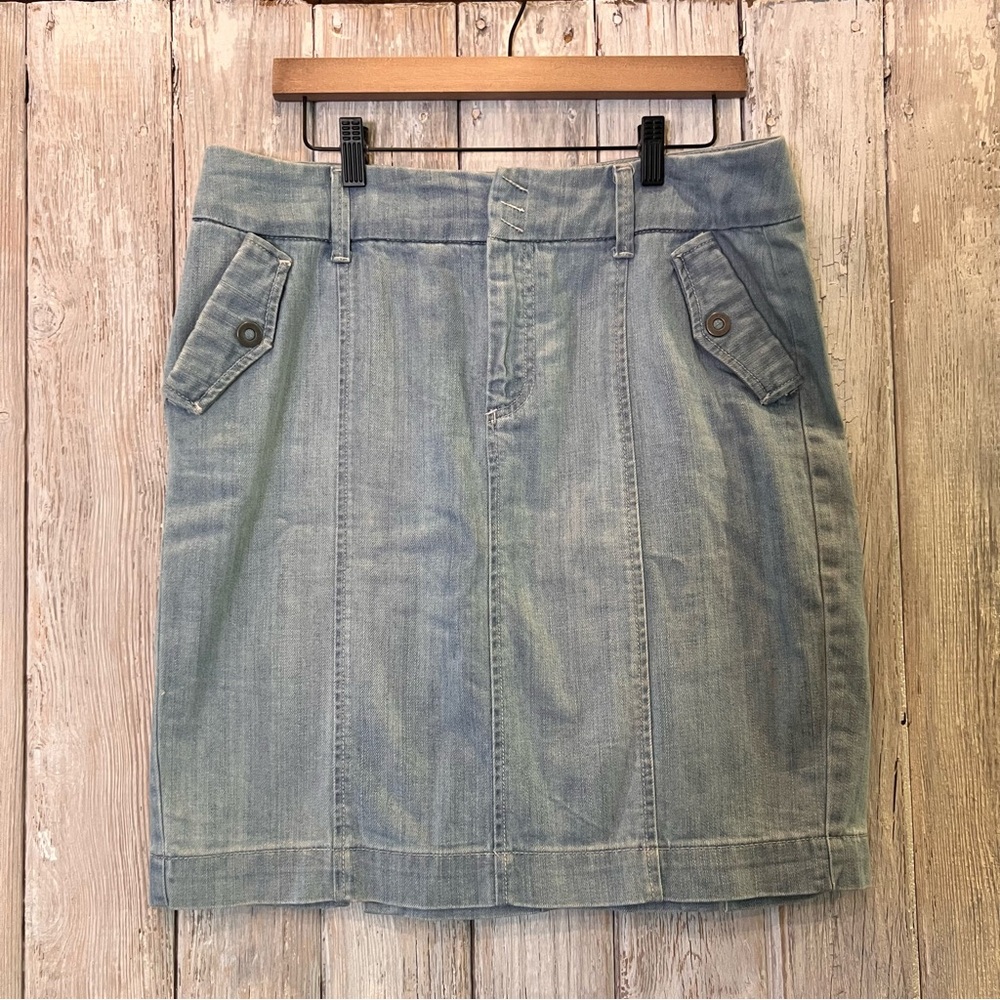 a.n.a Denim Blue Skirt